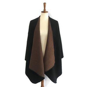 Black and Brown Reversible Shawl